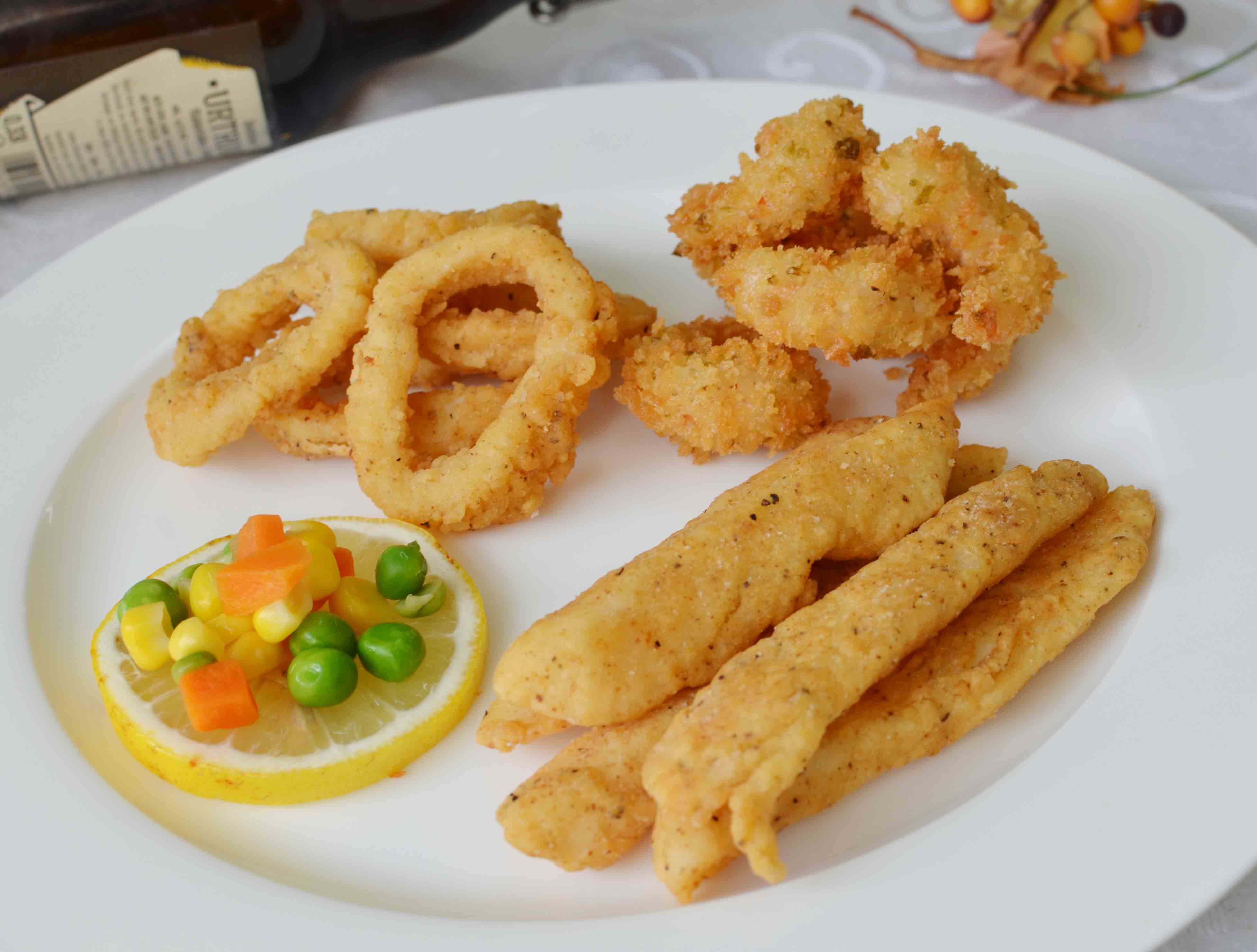 Shrimp, Squid and Fish Snack